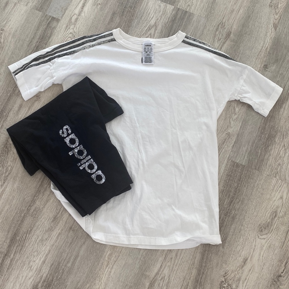 Adidas biker short set